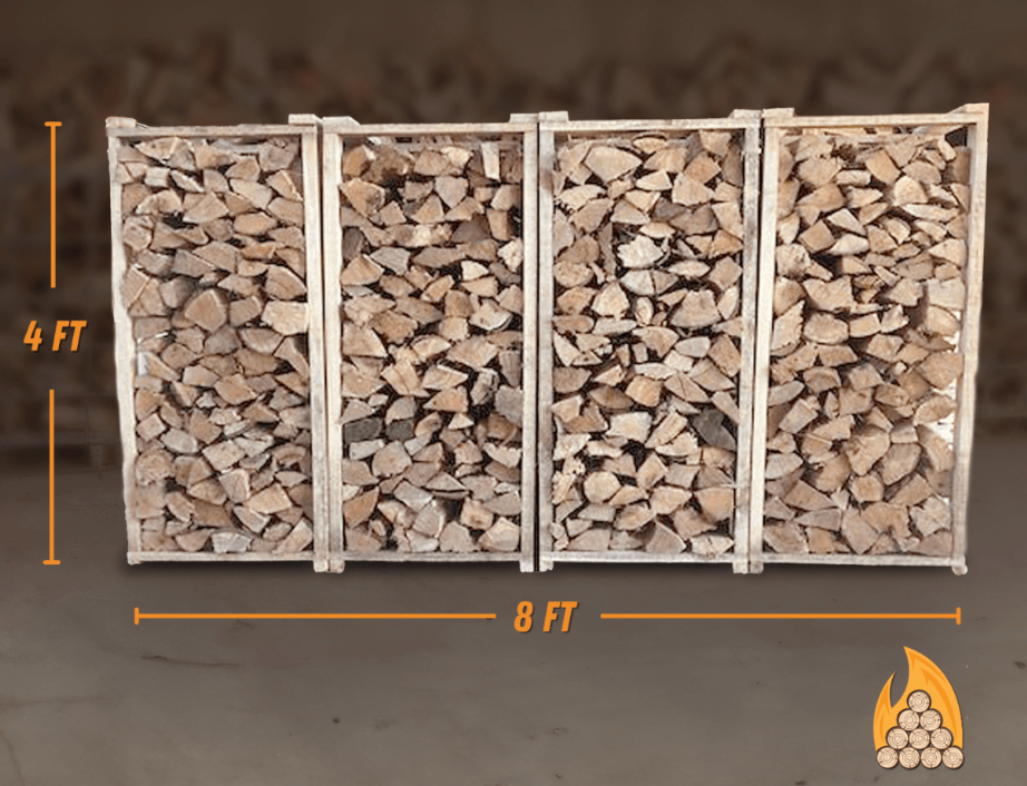 4ft x 8ft stack of Kiln Dried Firewood