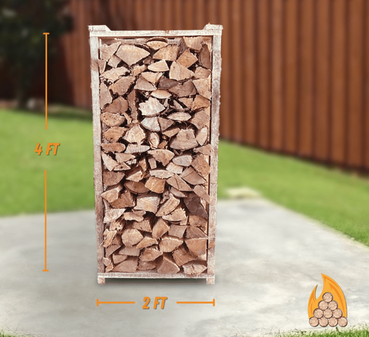 4ft x 2ft stack of Hickory Kiln Dried Firewood