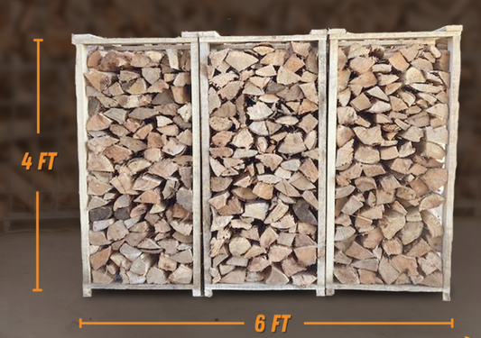 4ft x 6ft stack of Kiln Dried Firewood