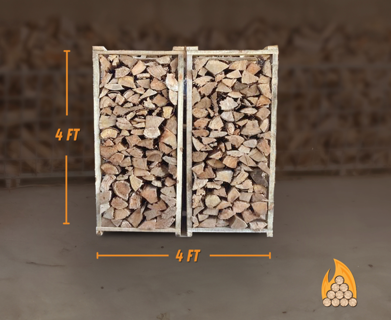4ft x 4ft stack of Kiln Dried Firewood